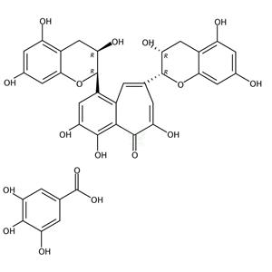 茶黄素-3,3′-双没食子酸  33377-72-9