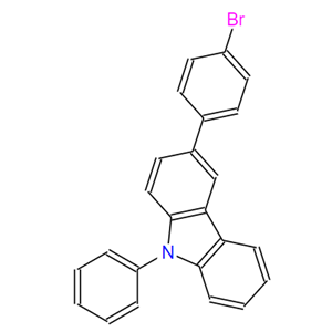 3-(4-溴苯基)-9-苯基咔唑,3-(4-bromophenyl)-N-phenylcarbazole
