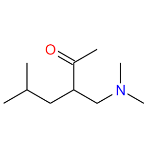 3-[(二甲基氨基)甲基]-5-甲基-2-己酮,3-[(dimethylamino)methyl]-5-methylhexan-2-one