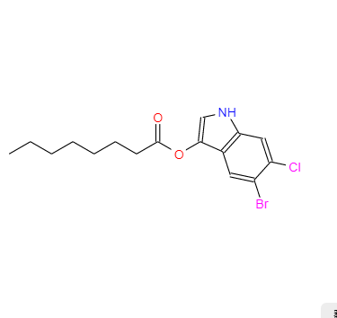 5-溴-6-氯-3-吲哚辛酯,(5-bromo-6-chloro-1H-indol-3-yl) octanoate