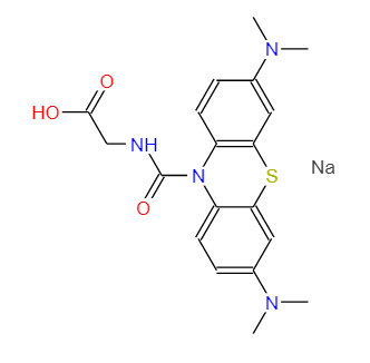 N-[[3,7-双(二甲基氨基)-10H-吩噻嗪-10-基]羰基]甘氨酸单钠盐,N-[[3,7-Bis(dimethylamino)-10H-phenothiazin-10-yl]carbonyl]glycine monosodium salt