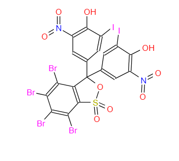 5', 5''-二硝基-3', 3''-二碘基-3,4,5,6-四溴酚磺酞,5',5''-dinitro-3',3''-diiodo-3,4,5,6