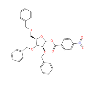 1-对硝基苯甲酸-2,3,5-三苄氧基-D-阿拉伯呋喃糖甙