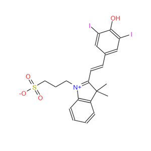 3-(2-(4-Hydroxy-3,5-diiodostyryl)-3,3-dimethyl-3H-indol-1-ium-1-yl)propane-1-sulfonate