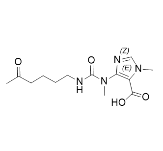 己酮可可碱杂质09,1-methyl-4-(1-methyl-3-(5-oxohexyl)ureido)-1H-imidazole-5-carboxylic acid