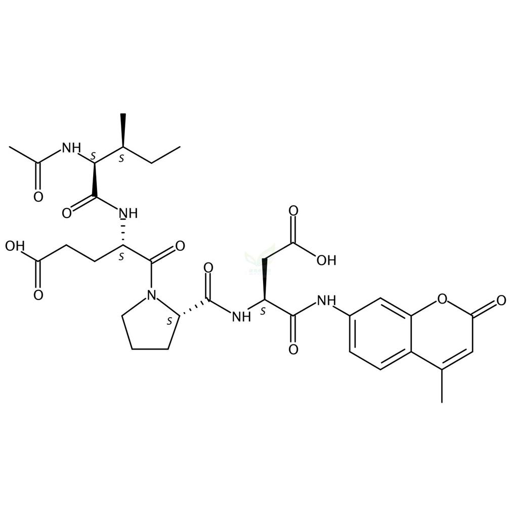 N-乙?；?L-異亮氨酰-L-alpha-谷氨酰-L-脯氨酰-N-(4-甲基-2-氧代-2H-1-苯并吡喃-7-基)-L-alpha-天冬氨酰胺