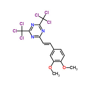 2-(3,4-二甲氧基苯乙烯基)-4,6-雙(三氯甲基)-1,3,5-三嗪,2-(3,4-Dimethoxystyryl)-4,6-bis(trichloromethyl)-1,3,5-triazine