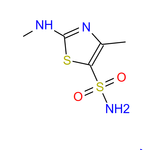 4-甲基-2-氨甲基噻唑-5-磺酰氨,2-METHYLAMINO-4-METHYLTHIAZOLE-5-SULFONAMIDE