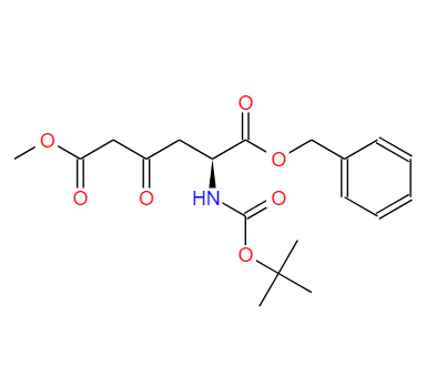 (S)-1-(2-甲氧基羰基)乙酰基-3-叔丁氧羰基氨基丙酸芐酯,(S)-1-benzyl 6-methyl 2-((tert-butoxycarbonyl)amino)-4-oxohexanedioate