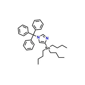 4-(三丁基锡烷基)-1-三苯甲基-1H-咪唑