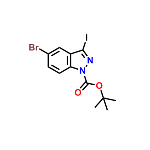 5-溴-3-碘-1H-吲唑-1-羧酸叔丁酯,1-Boc-5-Bromo-3-iodo-1H-indazole