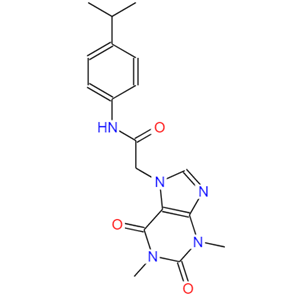 2-(1,3-二甲基-2,6-二氧代-2,3-二氢-1H-嘌呤-7(6H)-基)-N-(4-异丙基苯基)乙酰胺