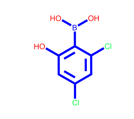 (2,4-二氯-6-羥基苯基)硼酸,2,4-DICHLORO-6-HYDROXYPHENYLBORONIC ACID