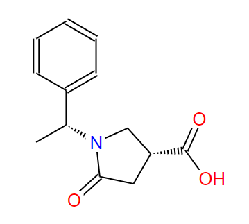 (1`R,3R)-1-(1`-苯基乙基)-5-氧代-3-吡咯羧酸,(3R)-5-oxo-1-[(1R)-1-phenylethyl]pyrrolidine-3-carboxylic acid