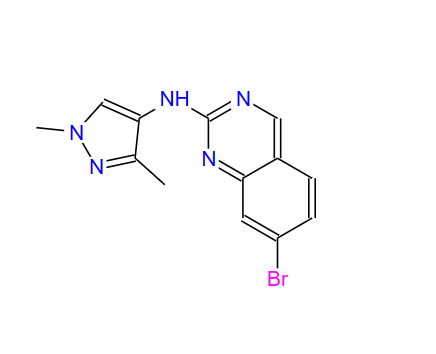 7-溴-N-（1,3-二甲基吡唑-4-基）喹唑啉-2-胺,2-Quinazolinamine, 7-bromo-N-(1,3-dimethyl-1H-pyrazol-4-yl)-