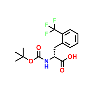 N-Boc-2-三氟甲基-D-苯基丙氨酸,N-(tert-Butoxycarbonyl)-D-2-trifluoromethylphenylalanine