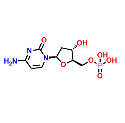 2'-脱氧胞苷-5'-单磷酸,((2R,3S,5R)-5-(4-Amino-2-oxopyrimidin-1(2H)-yl)-3-hydroxytetrahydrofuran-2-yl)methyl dihydrogen phosphate