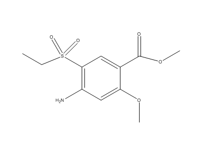 2-甲氧基-4-氨基-5-乙砜基苯甲酸甲酯,2-methoxyl-4-amino-5-ethylsulfonyl methyl benzoate