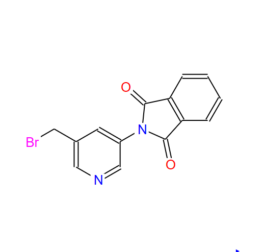 3-溴甲基-5-鄰二苯甲酰胺吡啶,3-BROMOMETHYL-5-PHTHALIMIDO-PYRIDINE