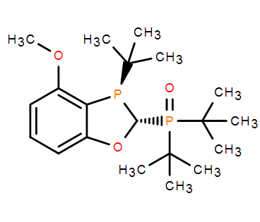 rel-(2R,3R)-2-二叔丁基(3-(叔丁基)-4-甲氧基-2,3-二氢苯并[D][1,3]氧杂磷杂环己烷-2-基)氧化膦,rel-(2R,3R)-2-[Bis(1,1-dimethylethyl)phosphinyl]-3-(1,1-dimethylethyl)-2,3-dihydro-4-methoxy-1,3-benzoxaphosphole