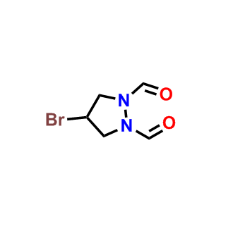 4-溴-1,2-二甲酰基吡唑烷,4-Bromo-1,2-pyrazolidinedicarboxaldehyde