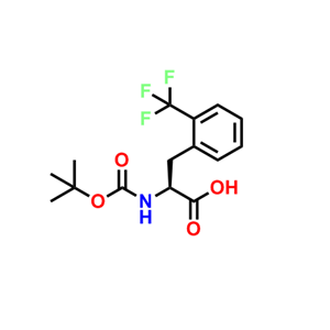 BOC-L-2-三氟甲基苯丙氨酸,(S)-2-((tert-Butoxycarbonyl)amino)-3-(2-(trifluoromethyl)phenyl)propanoic acid