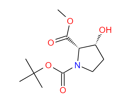 (2S,3R)-1-叔丁基 2-甲基 3-羟基吡咯烷-1,2-二羧酸酯,(2S,3R)-1-tert-Butyl-2-methyl-3-hydroxypyrrolidine-1,2-dicarboxylate