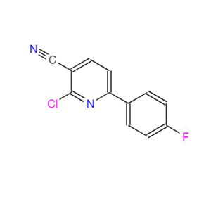 2-氯-6-(4-氟苯基)烟酸腈