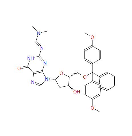 N2-二甲基甲脒-5'-O-(4,4'-二甲氧基三苯基)-2'-脱氧鸟苷,5'-O-(4,4'-Dimethoxytrityl)-N2-dimethylformamidine-2'-deoxyguanosine
