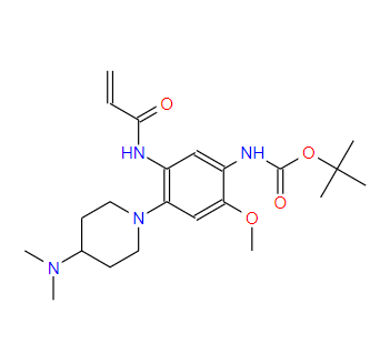 (5-丙烯酰胺基-4-(4-(二甲基氨基)哌啶-1-基)-2-甲氧基苯基)氨基甲酸叔丁酯,[5-Acryloylamino-4-(4-dimethylamino-piperidin-1-yl)-2-methoxy-phenyl]-carbamic acid tert-butyl ester