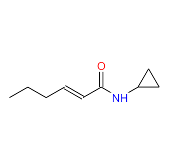 (E)反式-己烯环丙酰胺,(E)-N-Cyclopropylhex-2-enamide