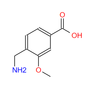 4-氨甲基-3-甲氧基苯甲酸,4-(aminomethyl)-3-methoxy benzoic acid