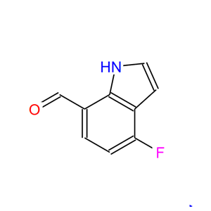 4-氟-1H-吲哚-7-甲醛,1H-Indole-7-carboxaldehyde,4-fluoro-(9CI)