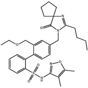 4'-[(2-丁基-4-氧代-1,3-二氮杂螺[4.4]壬-1-烯-3-基)甲基]-N-(4,5-二甲基-3-异恶唑基)-2'-(乙氧基甲基)-[1,1'-联苯]-2-磺酰胺