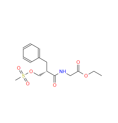 N-[(2S)-2-[[(甲基磺酰基)氧基]甲基]-1-氧代-3-苯基丙基]-甘氨酸乙酯,N-[(2S)-2-[[(Methylsulfonyl)oxy]methyl]-1-oxo-3-phenylpropyl]-glycine ethyl ester