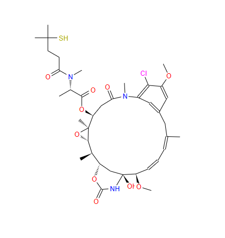 N2'-去乙酰基-N2'-(4-巯基-4-甲基-1-氧代戊基)-美登素,DM4