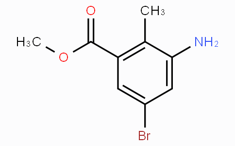 3-氨基-5-溴-2-甲基苯甲酸甲酯,Methyl 3-amino-5-bromo-2-methylbenzoate
