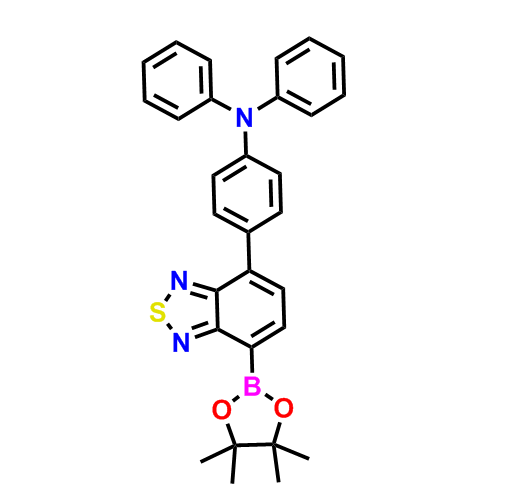 N,N-二苯-4-(7-(4,4,5,5-四甲基-1,3,2-二氧雜硼戊烷基)苯并[c][1,2,5]噻二唑-4-基)苯胺,N,N-Diphenyl-4-(7-(4,4,5,5-tetramethyl-1,3,2-dioxaborolanyl)benzo[c][1,2,5 ]thiadiazol-4-yl)aniline