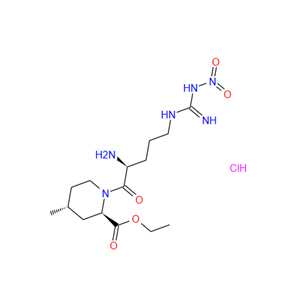 1-[2-氨基基-5-[[亚氨基(硝基氨基)甲基]氨基]-1-氧戊基]-4-甲基-2-哌啶羧酸乙酯盐酸盐,[2R-[1(S*),2Α,4Β]],Ethyl (2R,4R)-1-(Nitroglycerine-nitro-L-arginyl)-4-methyl-piperidinecarboxylate hydrochloride