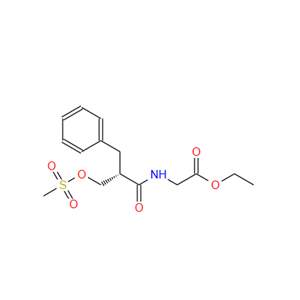 N-[(2S)-2-[[(甲基磺酰基)氧基]甲基]-1-氧代-3-苯基丙基]-甘氨酸乙酯,N-[(2S)-2-[[(Methylsulfonyl)oxy]methyl]-1-oxo-3-phenylpropyl]-glycine ethyl ester