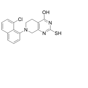 7-(8-chloronaphthalen-1-yl)-2-mercapto-5,6,7,8-tetrahydropyrido[3,4-d]pyrimidin-4-ol,7-(8-chloronaphthalen-1-yl)-2-mercapto-5,6,7,8-tetrahydropyrido[3,4-d]pyrimidin-4-ol