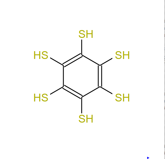 苯六硫酚,Benzenehexathiol