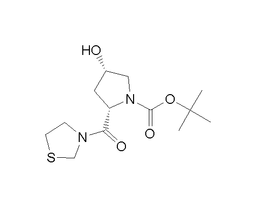 tert-Butyl (2S,4S)-4-hydroxy-2-(thiazolidine-3-carbonyl)pyrrolidine-1-carboxylate,tert-Butyl (2S,4S)-4-hydroxy-2-(thiazolidine-3-carbonyl)pyrrolidine-1-carboxylate