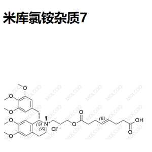 米库氯铵杂质7  	C33H46NO9.Cl 