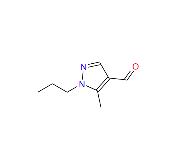 5-甲基-1-丙基-1H-吡唑-4-甲醛,5-methyl-1-propylpyrazole-4-carbaldehyde