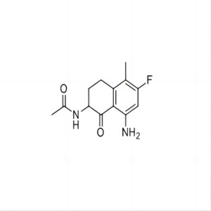 N-(8-氨基-6-氟-5-甲基-1-氧代-1,2,3,4-四氫-萘-2-基)-乙酰胺,N-(8-amino-6-fluoro-5-methyl-1-oxo-3,4-dihydro-2H-naphthalen-2-yl)acetamide