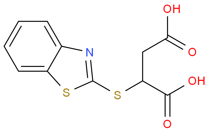 2-(1,3-苯并噻唑-2-硫基)丁二酸,2-(1,3-benzothiazol-2-ylsulfanyl)butanedioic acid