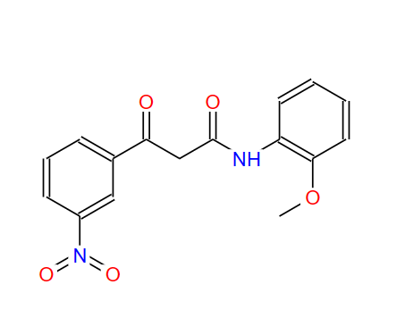N-（2-甲氧基苯基）-3-硝基苯甲酰乙酰胺,2-(3-NITROBENZOYL)-ACETIC ACID-O-ANISIDIDE