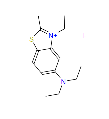 5-二乙氨基-N-乙基-2-甲基苯并噻唑鎓碘化物,Benzothiazolium, 5-(diethylamino)-3-ethyl-2-methyl-, iodide (1:1)