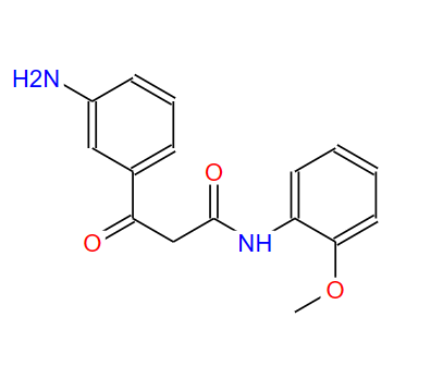 3-氨基-2′-甲氧基苯甲酰基苯甲酰苯胺,3-(m-aminophenyl)-N-(o-methoxyphenyl)-3-oxopropionamide